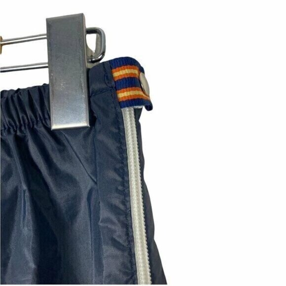 K Way Women's Vintage Retro Navy High Rise Windbreaker Side Zip Pants US 6 - Picture 7 of 9